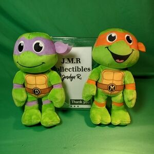 Legend Toys TMNT 8" Basic Plush Starter 2-Pack, Donatello and Michelangelo - Off
